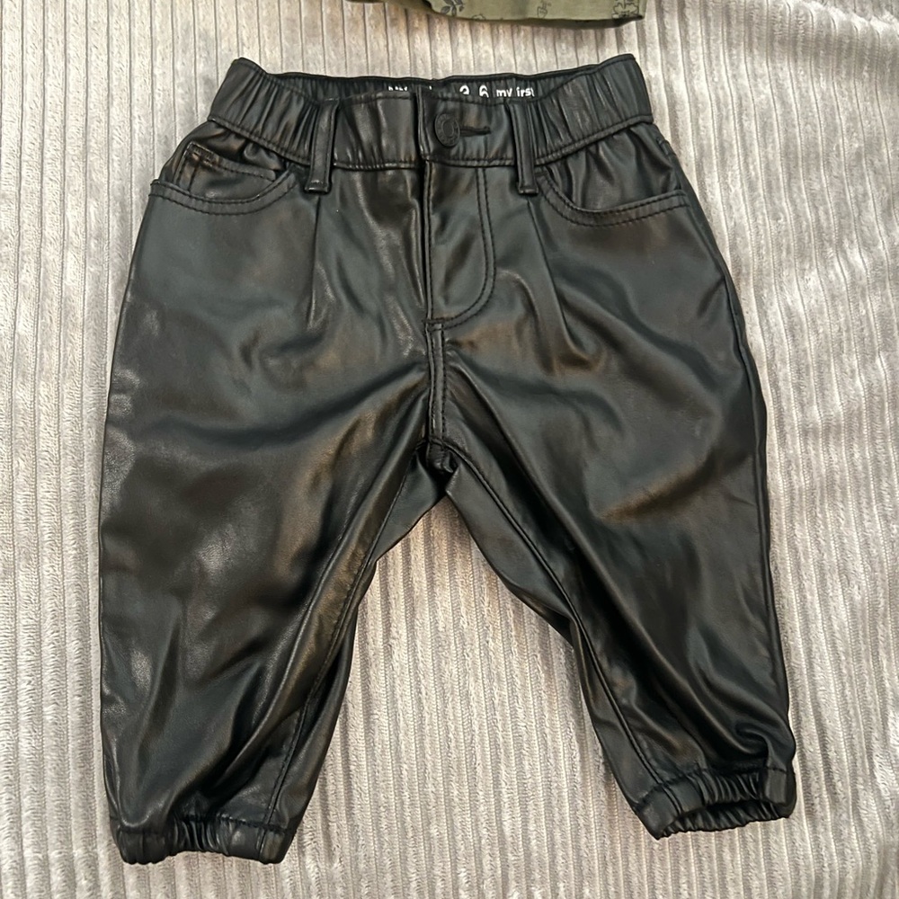 Baby leather pants
